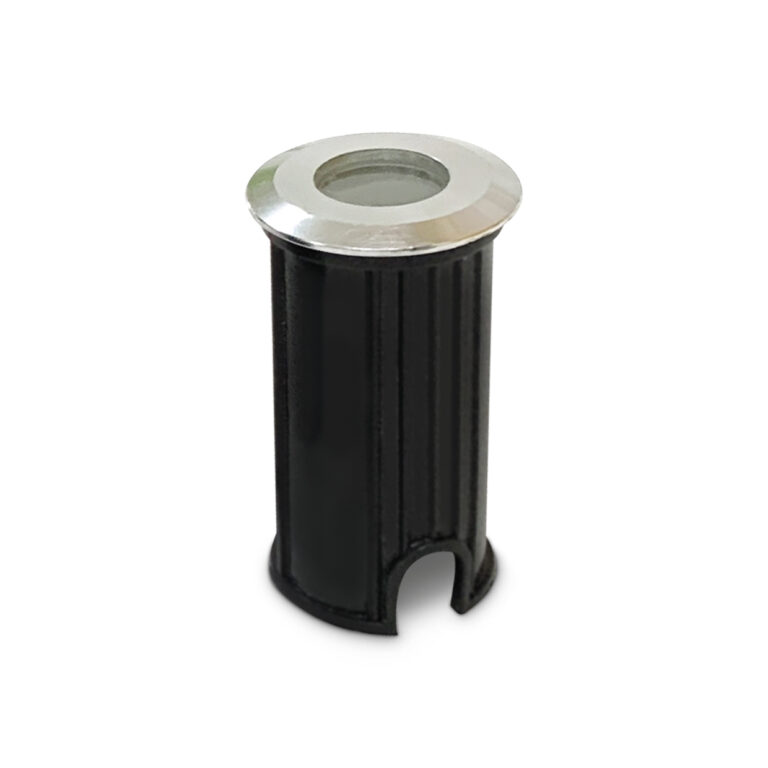 Luminaria LED empotrable Ecolite cilíndrica de 1W, ideal para iluminación de exteriores y caminos. Ecolite sas