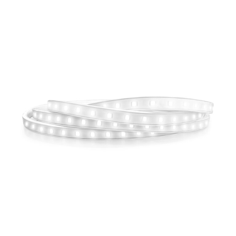 tira LED flexible blanca de alta luminosidad ideal para iluminación decorativa y acentuación en interiores y exteriores