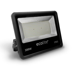 Reflector LED de 300W Ecolite con clasificación IP65, resistente al agua para iluminación exterior. Ecolite sas