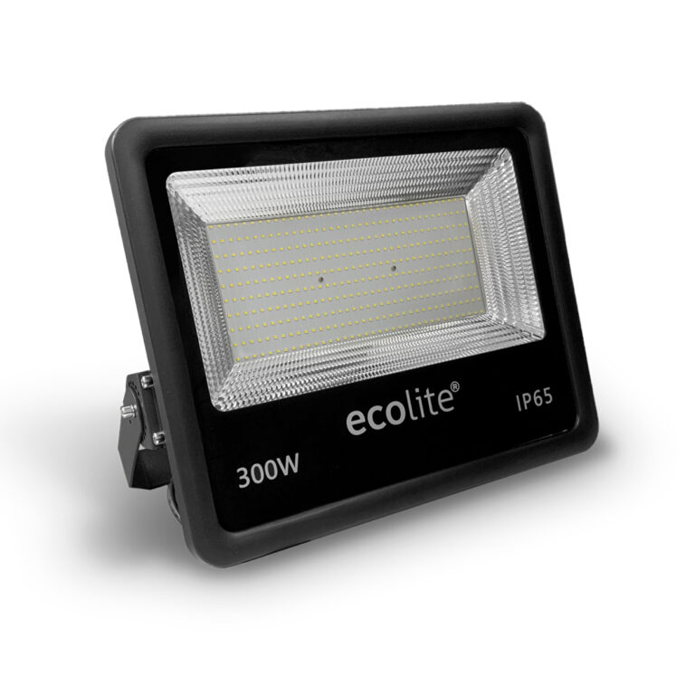 Reflector LED de 300W Ecolite con clasificación IP65, resistente al agua para iluminación exterior. Ecolite sas
