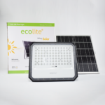 Reflector Solar LED para exteriores con panel solar, ideal para iluminación eficiente de jardines y patios