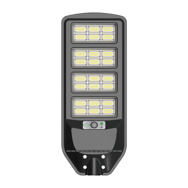 Lampara solar LED 150W para alumbrado público y exterior, ideal para calles y zonas rurales