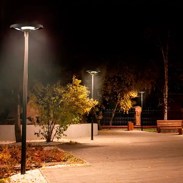Farol solar LED exterior para jardín sin conexiones eléctricas