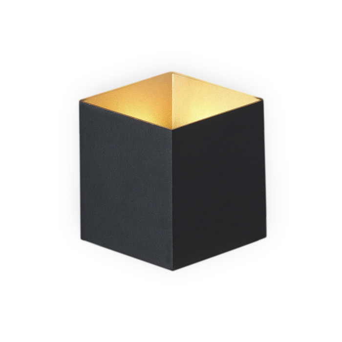 Ecolite S.A.S- Aplique Iluminación decorativa Negro 10W AP2