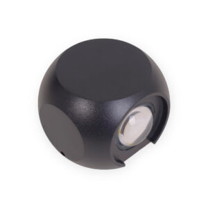 Ecolite S.A.S- Aplique Iluminación decorativa Negro 1W ECOBALLX1