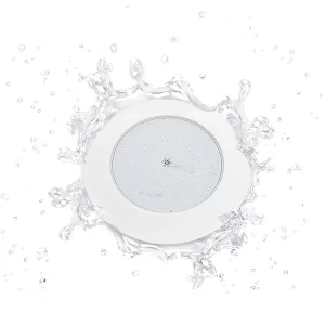 Luminaria LED sumergible Ecolite de 24W, ideal para iluminación de piscinas y áreas acuáticas, resistente al agua.