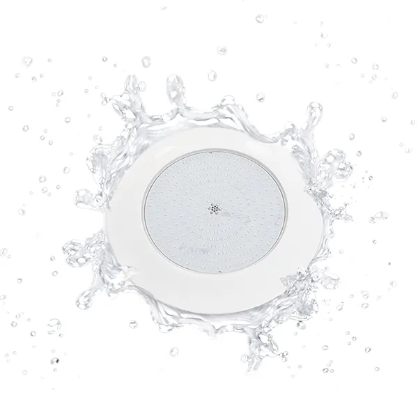 Luminaria LED sumergible Ecolite de 24W, ideal para iluminación de piscinas y áreas acuáticas, resistente al agua.