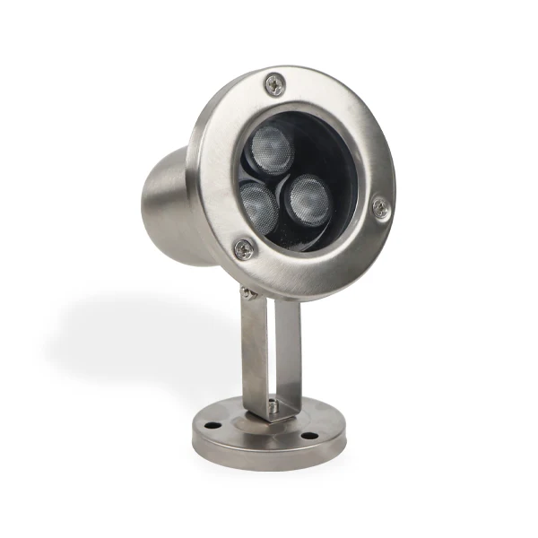 Reflector LED sumergible Ecolite de acero inoxidable, resistente al agua para iluminación de piscinas y jardines