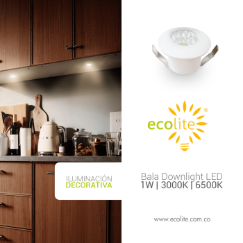 Ecolite: Bala Led Downlight